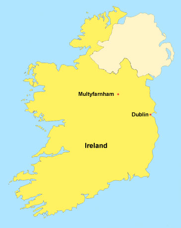 Map of Ireland