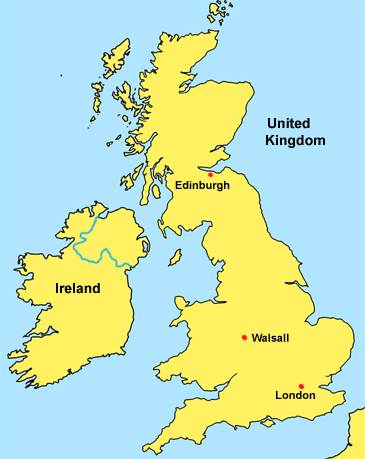 Map of Walsall location